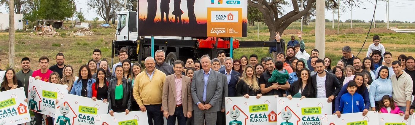 Con CASA BANCOR TASA 0%, 54 familias de Luque concretan el sueño de la vivienda propia