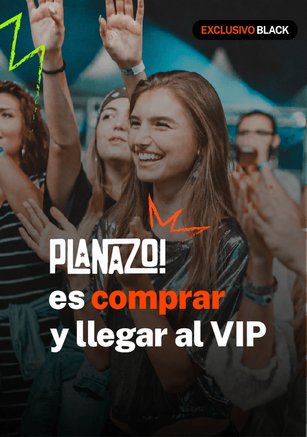 Slide planazo es comprar y llegar al VIP