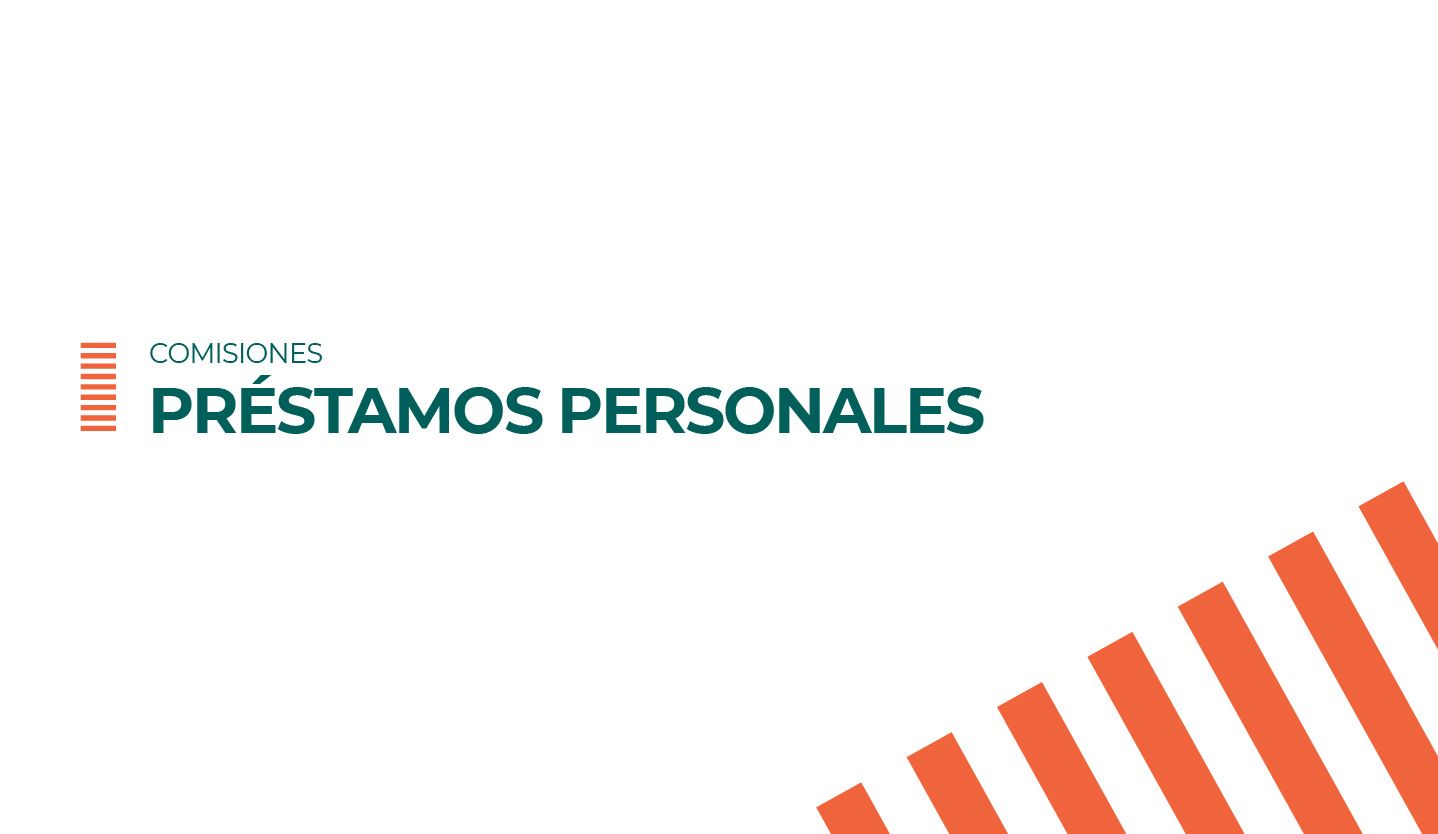 comisiones prestamos personales