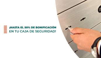 Caja de seguridad -Bonificación 50%