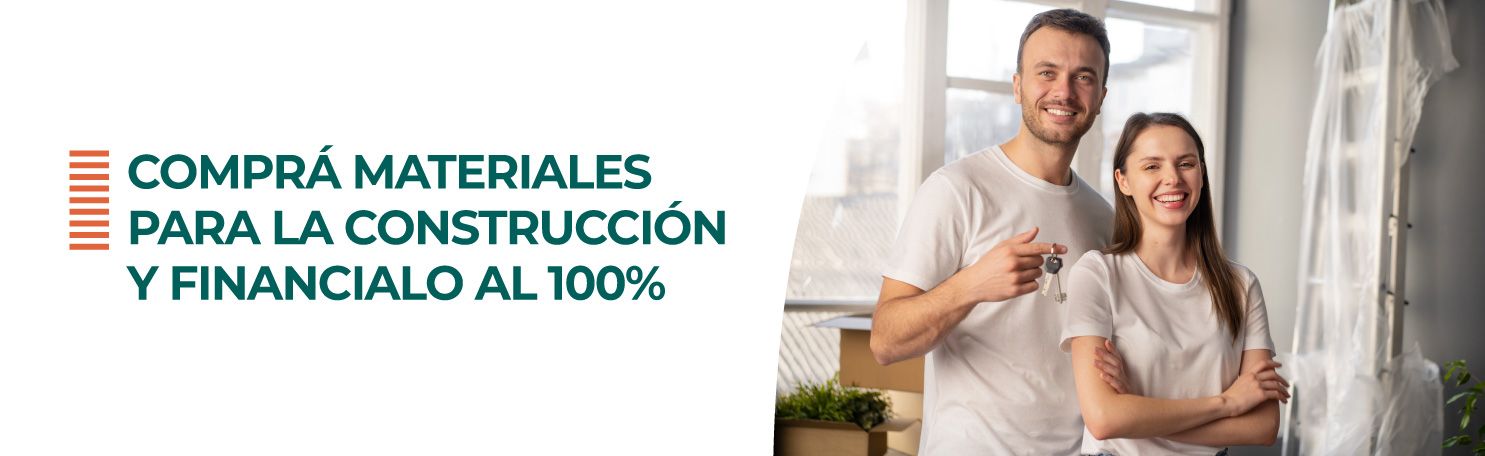 Comprá materiales de construcción, muebles, equipamientos y electrodomésticos.