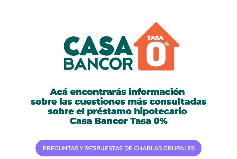 Casa bancor tasa 0