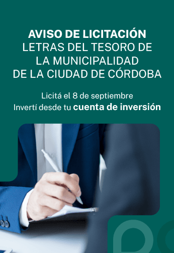 Slide aviso licitación Municipalidad de Córdoba