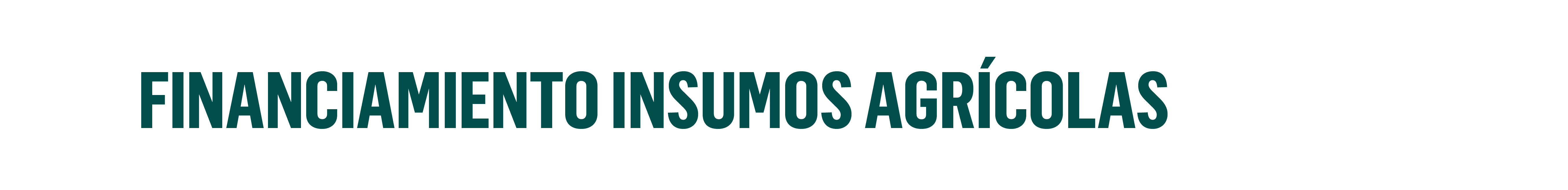 financiamiento insumos agricolas