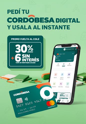 Pedí tu Cordobesa digital Bancor