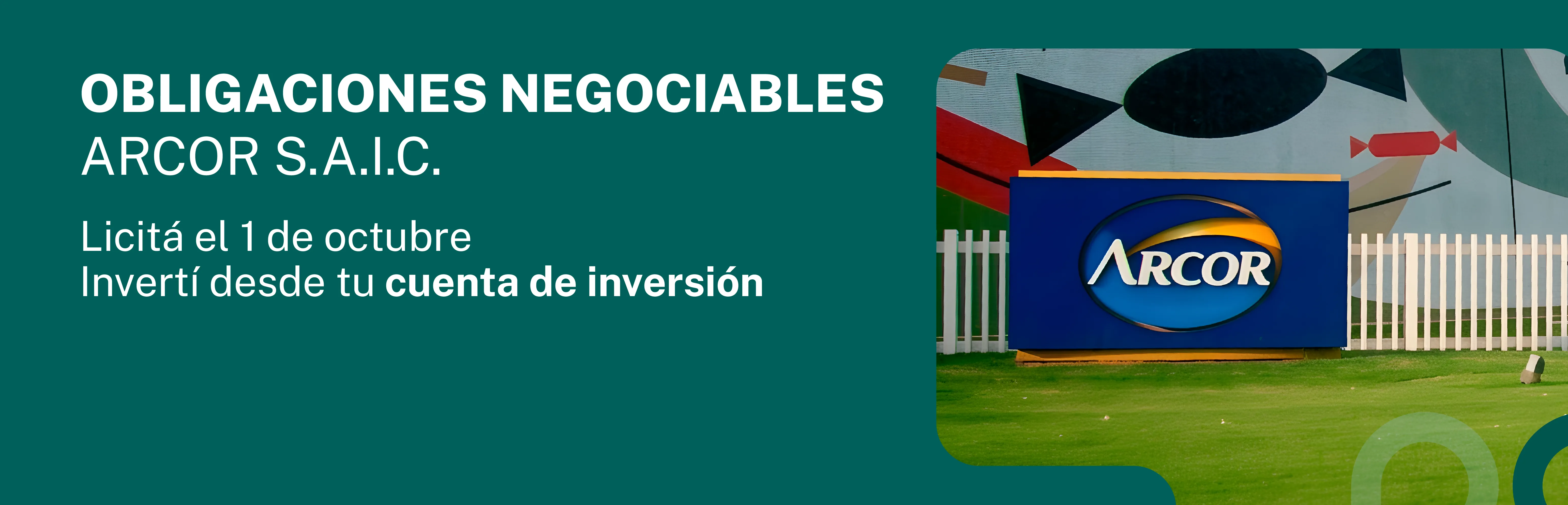 Obligaciones Negociables ARCOR banner desktop.webp