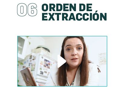 orden de extracción