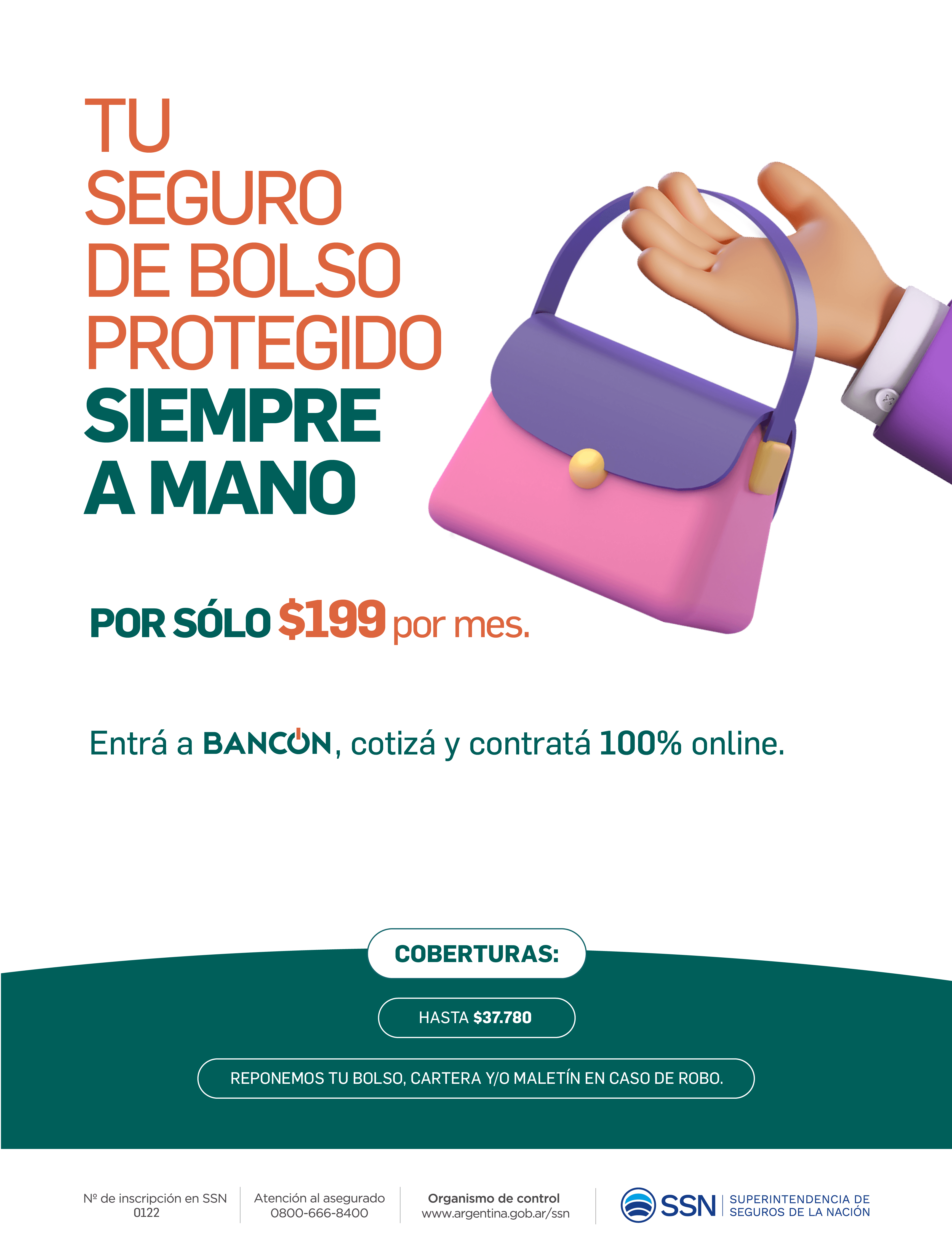 seguro de bolso protegido