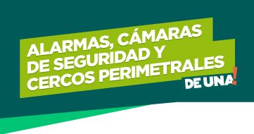 Alarmas, Cámaras de seguridad y Cercos eléctricos perimetral DE UNA!
