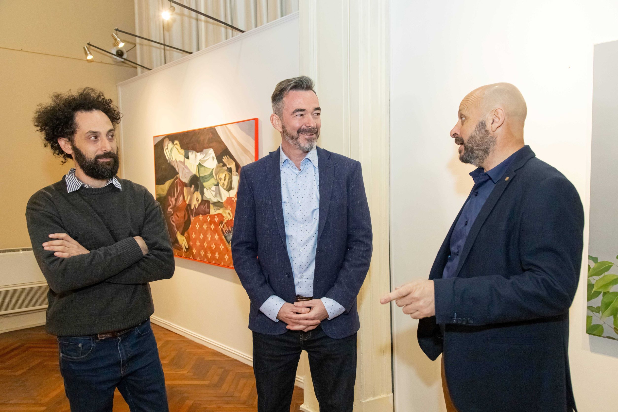 Ramiro Sosa, director de Bancor junto Raúl Sansica y Manuel Coll