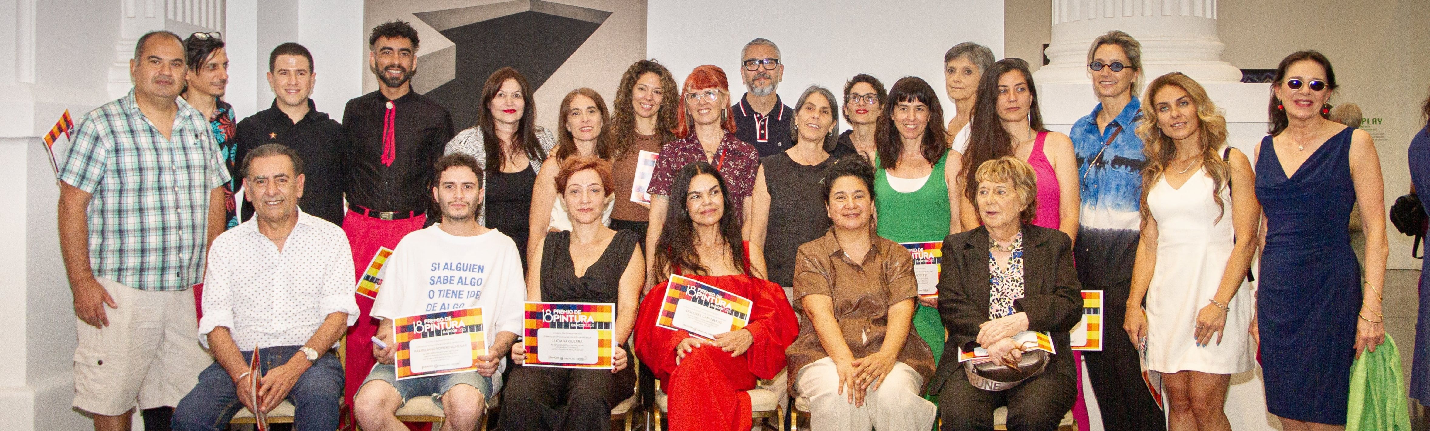 Bancor distinguió a los ganadores de su Premio de Pintura, uno de los más prestigiosos del país