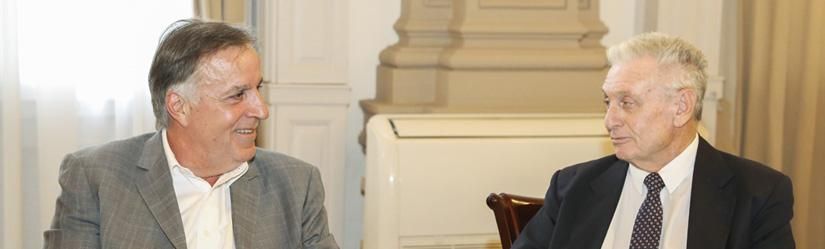 Daniel Tillard junto a Ernesto Teicher